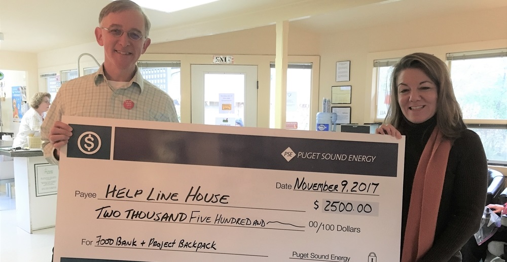 Helpline House receives donation check
